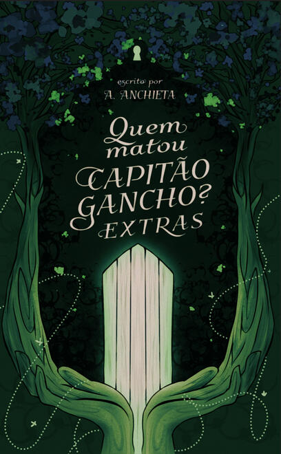 Cabeçalho de letras arredondadas e coloridas em degradê verde e branco formando o título: Quem matou Capitão Gancho?